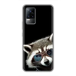 Силіконовий Чохол з Энотами на Vivo V21E (Стильний Єнот)