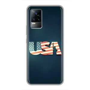 Чехол Флаг USA для Vivo V21E (USA)