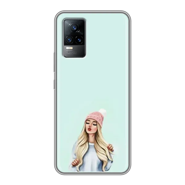 Чехол с рисунком «В шапке» для Vivo V21E Чехол с рисунком «В шапке» для Vivo V21E
