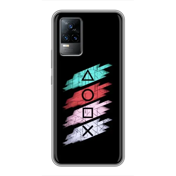 Чехол с рисунком «Значки Sony» для Vivo V21E Чехол с рисунком «Значки Sony» для Vivo V21E