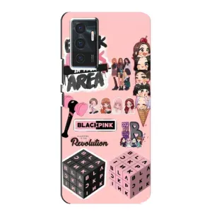 Чехлы с картинкой для Vivo V23e (BLACK PINK коллаж)