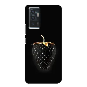 Чохол з зображенням смачної їжі для Vivo V23e (Чорна полуниця)