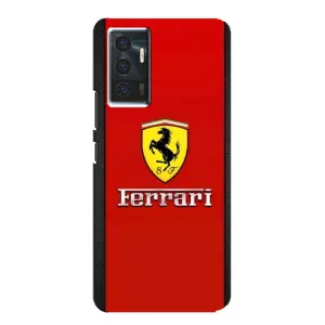 Силиконовый бампер с картинкой машины на Vivo V23e (Ferrari Logo)