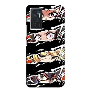 Силіконові чохлі з очіма Anime для Віво В23Е (Очі на чорному)