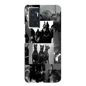 Чехол ДОБЕРМАН для Vivo V23e (Коллаж Доберман)