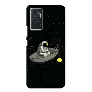 Силіконовый Чохол з принтом "Космонавти" на Vivo V23e (Космонавт на рибалці)