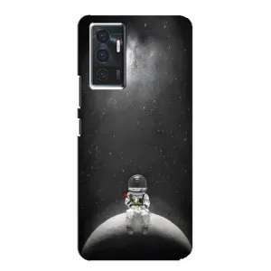 Силіконовый Чохол з принтом "Космонавти" на Vivo V23e (Космонавт романтик)