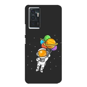 Силіконовый Чохол з принтом "Космонавти" на Vivo V23e (Космонавт з кульками)