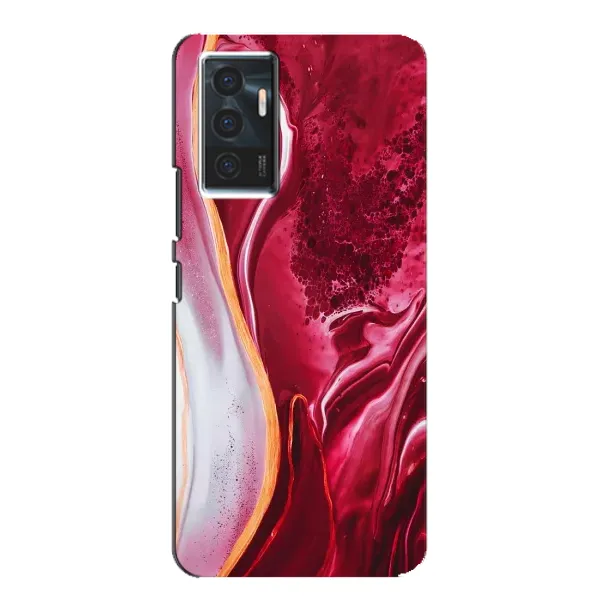 Чехол с рисунком «Красный мрамор» для Vivo V23e Чехол с рисунком «Красный мрамор» для Vivo V23e