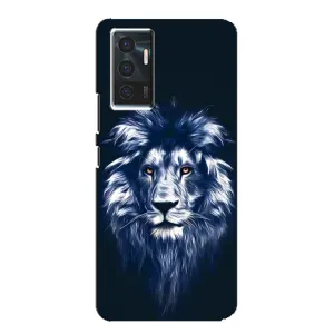 Чохол з картинкою на Vivo V23e (Лев – синій)