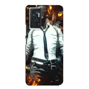 Силиконовый чехол с картинкой "Герой Pubg" на Vivo V23e (Man Пубг)