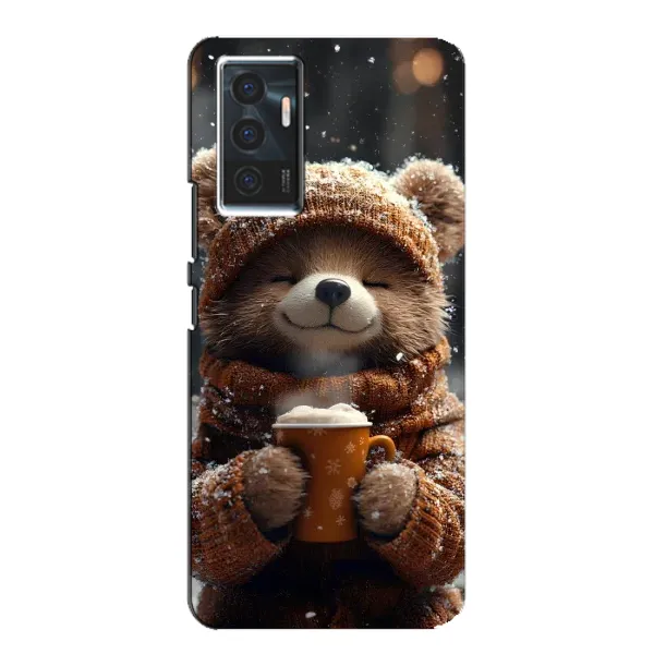 Чехол с рисунком «Медвежонок с кофе» для Vivo V23e Чехол с рисунком «Медвежонок с кофе» для Vivo V23e