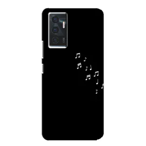 Чохол з картинками на чорному фоні для Vivo V23e (Ноти)