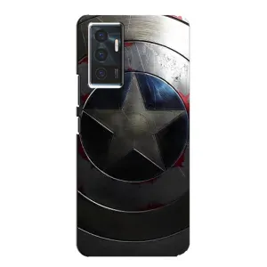 Чехол с Щитом Капитана Америки на Vivo V23e (Ретро Щит Капитана)
