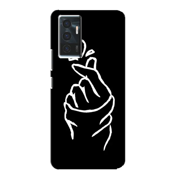 Чехол с рисунком «Сердце на черном» для Vivo V23e Чехол с рисунком «Сердце на черном» для Vivo V23e