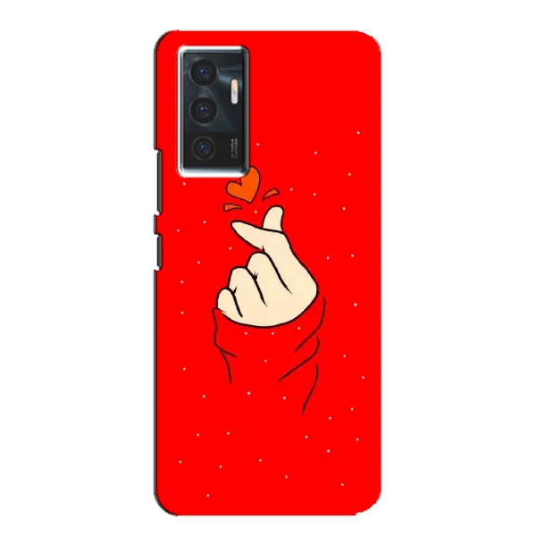 Чехол с рисунком «Сердце на красном» для Vivo V23e Чехол с рисунком «Сердце на красном» для Vivo V23e
