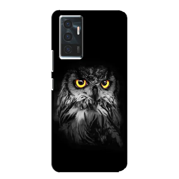 Чехол с рисунком «Сова на чёрном» для Vivo V23e Чехол с рисунком «Сова на чёрном» для Vivo V23e