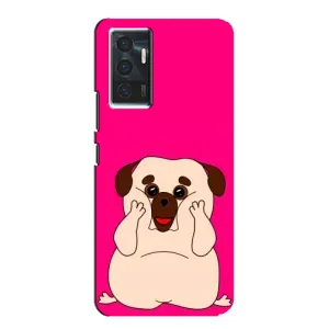 Чехол (ТПУ) Милые собачки для Vivo V23e (Веселый Мопсик)