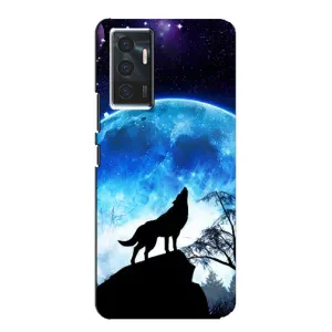 Чохол з Вовком на Vivo V23e (Виє на місяць)