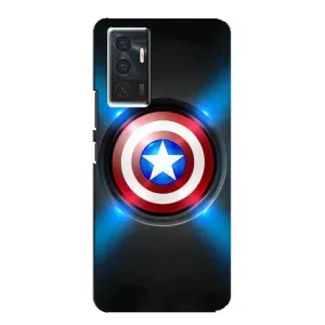 Чехол с Щитом Капитана Америки на Vivo V23e (Яркий Щит Капитана)