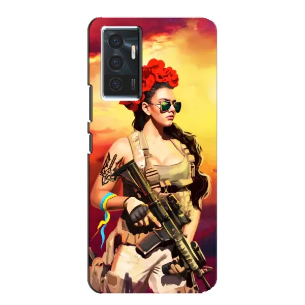 Чехол с рисунком «Женщина солдат» для Vivo V23e Чехол с рисунком «Женщина солдат» для Vivo V23e
