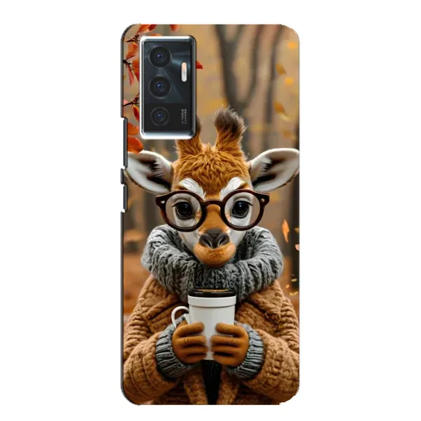 Чехол с рисунком «Жираф с кофе» для Vivo V23e Чехол с рисунком «Жираф с кофе» для Vivo V23e