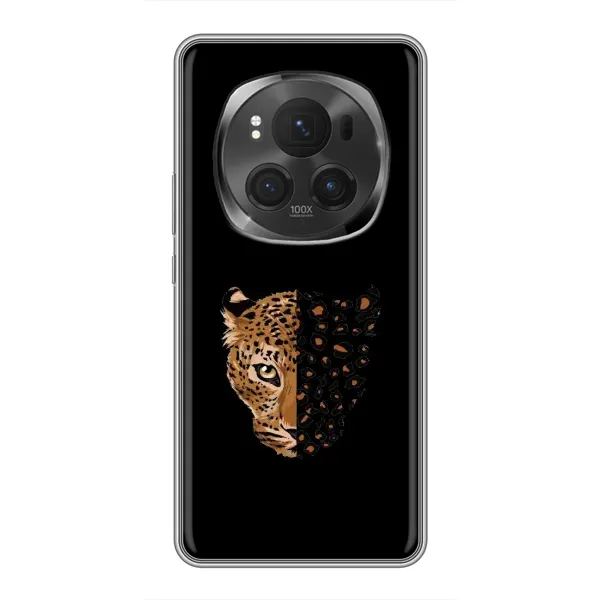 Чехол с рисунком «Леопард на черном» для Vivo X200 PRO