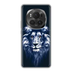 Чехол с картинкой на ViVO X200 PRO (Лев - синий)