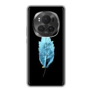 Чехол с картинками на черном фоне для ViVO X200 PRO (Листочек)