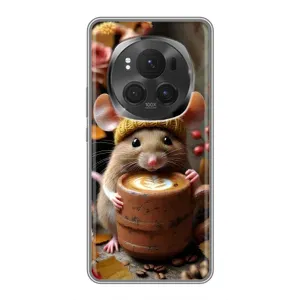 Печатный чехол «Зверята с кофе» для ViVO X200 PRO (Мышка с кофе)