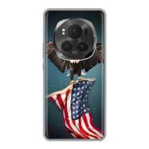 Чехол Флаг USA для ViVO X200 PRO (Орел и флаг)