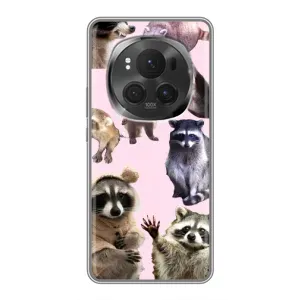 Силиконовый Чехол с Енотами на ViVO X200 PRO (Смешные Еноты)