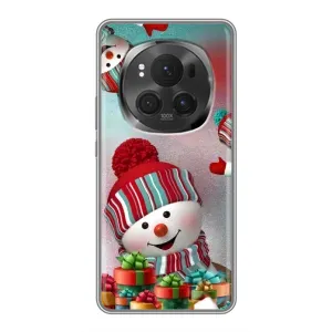Чехлы на Новый Год ViVO X200 PRO (Снеговик в шапке)