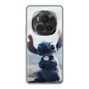 Чехол с рисунком Стич для Vivo X200 PRO (Стич с цветочком)