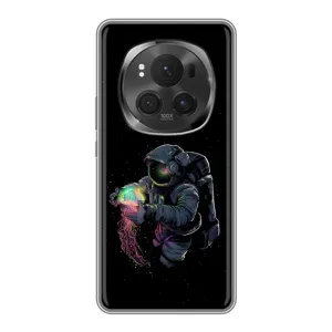 Силіконовый Чохол з принтом "Космонавти" на ViVO X200 PRO (В руках земля)