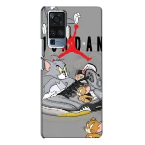 Силиконовый Чехол Nike Air Jordan на Виво Х50 Про (Air Jordan)