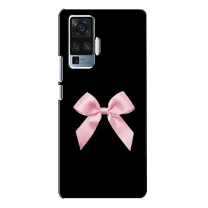 Чехол банты для Vivo X50 Pro (Бант на черном)