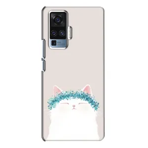 Чехол на тематику: Коты для Vivo X50 Pro (Белый котик)