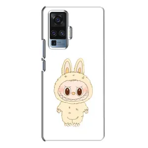 Чехол с принтом Лабубу для Vivo X50 Pro (Бежевый Лабубу)