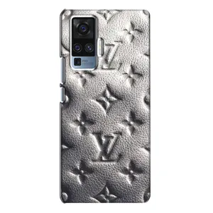 Текстурный Чехол Louis Vuitton для Виво Х50 Про (Бежевый ЛВ)