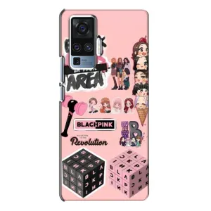 Чехлы с картинкой для Vivo X50 Pro (BLACK PINK коллаж)