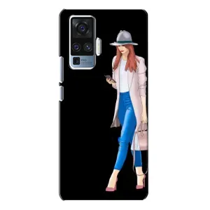 Чохол з картинкою Модні Дівчата Vivo X50 Pro (Дівчина з телефоном)