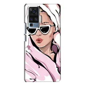 Чохол з картинкою Модні Дівчата Vivo X50 Pro (Дівчина в халаті)