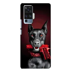 Чехол ДОБЕРМАН для Vivo X50 Pro (Доберман злой)