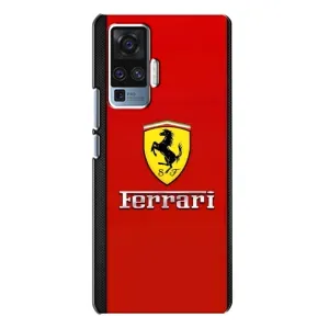 Силіконовий бампер з картинкою машини на Vivo X50 Pro (Ferrari Logo)