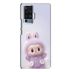 Чехол с принтом Лабубу для Vivo X50 Pro (Фиолетовый Лабубу)