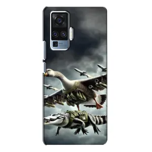 Чехол с мемами тралалело тралала для Vivo X50 Pro (Гусини и крокодило)