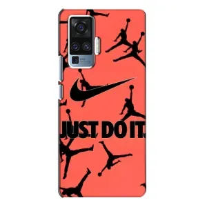 Силиконовый Чехол Nike Air Jordan на Виво Х50 Про (Just Do It)