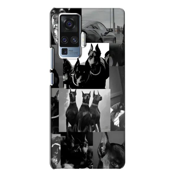 Чехол с рисунком «Коллаж Доберман» для Vivo X50 Pro Чехол с рисунком «Коллаж Доберман» для Vivo X50 Pro