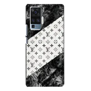 Чехол Стиль Louis Vuitton на Vivo X50 Pro (LV на белом)